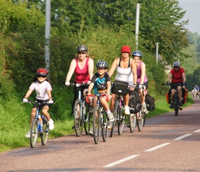 Ruby, Jo, Kate and Anna on the way