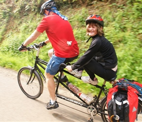 Emma takes break from pedaling