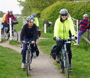 Edward and Jo onto the Sharpness Canal