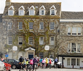 Leaving Tetbury on the Malmesbury Road