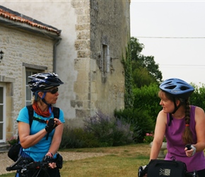 Carrie and Sarah at the start