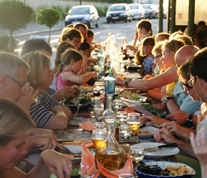 Evening meal at La Pizzeria