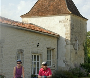 Sarah and Jo ready to leave