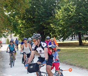 Gary and Harrison leave the chateau