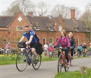 Kevin Abbie and Pauline departs Baddisley Clinton