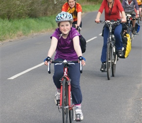 Louise departs the canal aqueduct