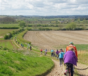 Descending the track