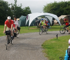 Tandem start the ride