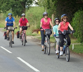 Fiona and Anna-Lise at the front