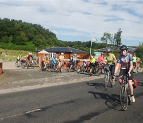 James has his race face on as we leave Fishpool