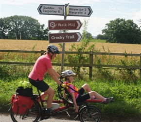 Kate and Harriett heading to Walk Mill