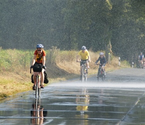 Sarah through the sprinter near Proitzer