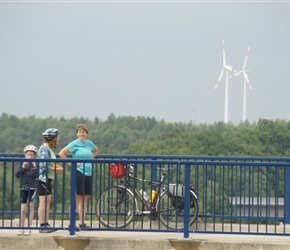 Heather Price on the lock of the Elbe Parallel canal