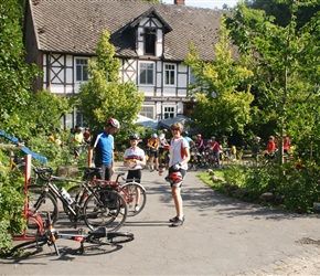 Robin, Karen and Ben at the start at Proitzer Muhle