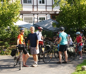 Neil and Sarah at the start at Proitzer Muhle