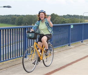 Trish Toy at the Elbe parallel canal