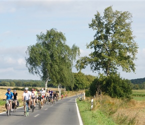 Dave and Emma lead the peloton