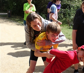 Katie and Jacob at the Otter Centre