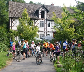 Gathered at the start at Proitzer Muhle