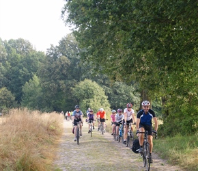 Heading left out of Proitzer leads to a bit of East German roads in the cobbles. Lasts for years but pretty bumpy