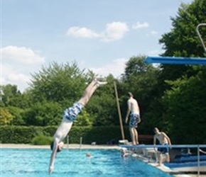 James diving