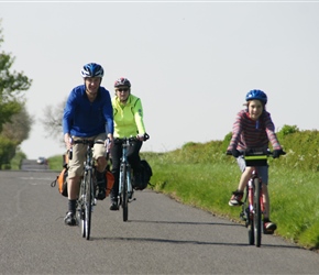 The Bailey family descending near Chipping Norton