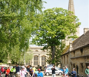 Alice Broad et al at Burford Church