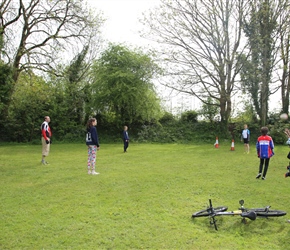 Rugby at the campsite before we leave