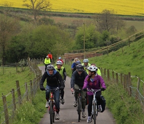 Christian, James and Kate through Shoscombe