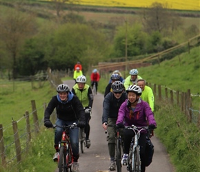 Christian, James and Kate through Shoscombe