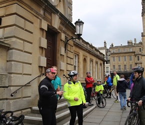 Kevin and Jo by the Roman Baths in Bath