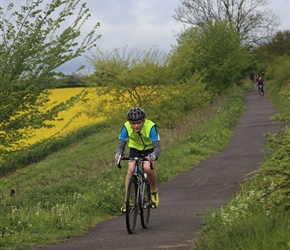 Oliver along route 24 between Radstock and Mells