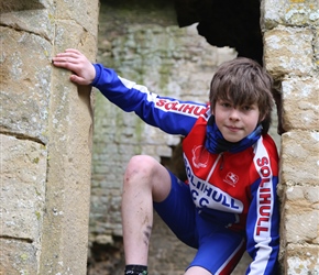 Jacob at Nunney Castle