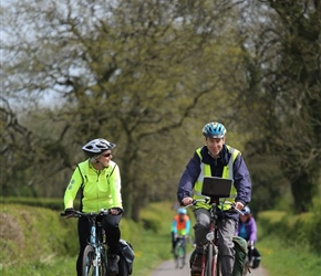 Jo Evans and Keith Knott near Gurney Slade