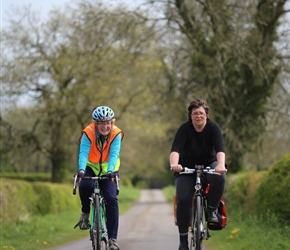 Penny and Diane near Gurney Slade