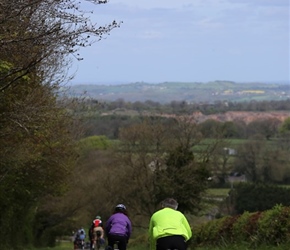 Nigel Peters descends from Mendip Golf Club