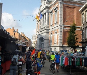 It was market day in Ciney so we walked through the stalls