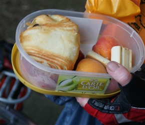 Siobhan's snack box , full of yummy stuff