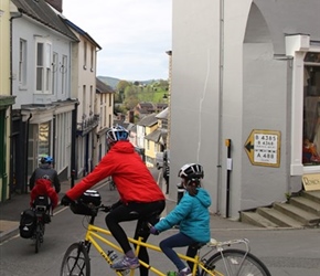 Anna descending through Bishops Castle