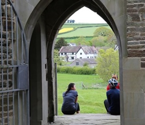 Kate and Hugo at Hopton Castle