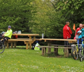 Lunch at Leintwardine by the river