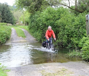 Neil through ford in Clun