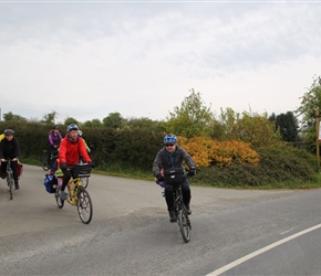 Paul Hart leaves Foxholes Campsite, Bishops Castle