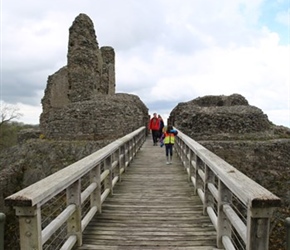 Silvy Sherratt in Montgomery Castle