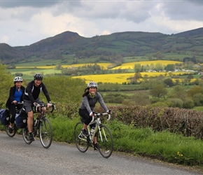 Kate,Lester and Ruby Evans from Montgomery to Bishops Castle