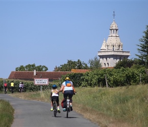 Sophie and Martha Hallam towards Fleac