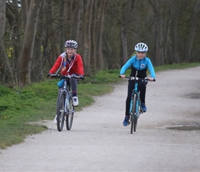 Charlotte and Lindsay on Greenway to Stratford