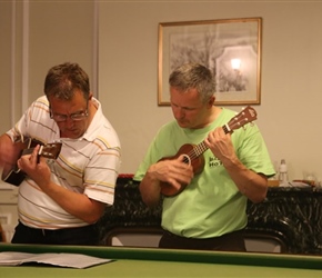 Jonathan and Nigel strumming away