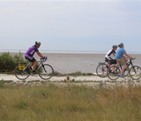 Johnie and Jonathan on coast cycleway