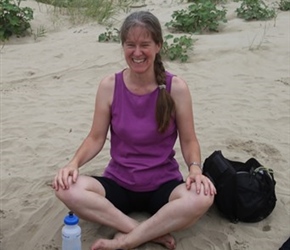 Sarah at Plage de Suzac